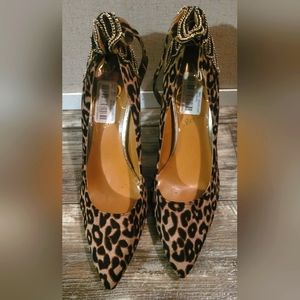 EUC J Renee cheetah print heels  Size 10